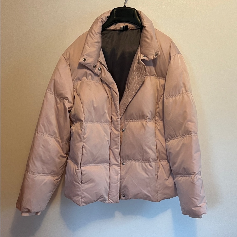 Topshop Blush Puffer Jacket